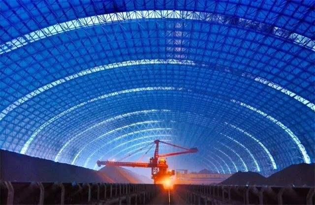 红桥亿优钢构工程师为您解析原料场封闭技术的特点和类型